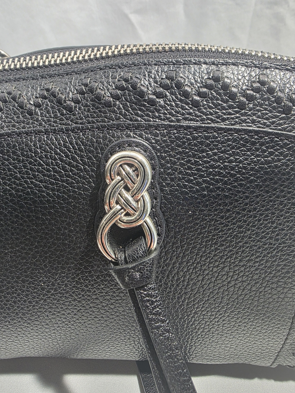 Gigi Mini Cross Body Bag Black Interlok H15913 W/Papers - Picture 5 of 15